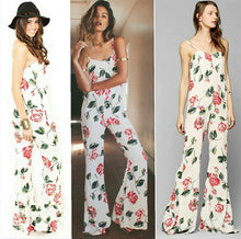 Load image into Gallery viewer, FLORAL JUMPSUIT WITH SPAGHETTI STRAPS