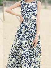 Load image into Gallery viewer, Fashion Bohemia Floral Thick Straps Sleeveless Maxi Dress