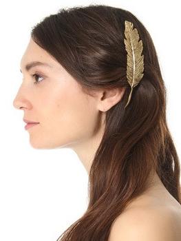Retro Exaggerated Metal Big Leaf Hairpin Clip Hair Accessories Headwear