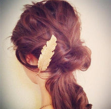 Load image into Gallery viewer, Retro Exaggerated Metal Big Leaf Hairpin Clip Hair Accessories Headwear