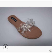 Load image into Gallery viewer, Large Size Women&#39;s Shoes Candy Color Sweet Wind Cool Slippers