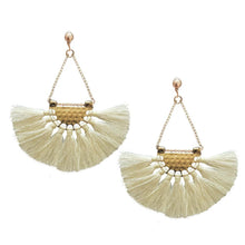 Load image into Gallery viewer, Bohemia charming fan pattern handmade earrings fashion Party