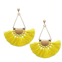 Load image into Gallery viewer, Bohemia charming fan pattern handmade earrings fashion Party