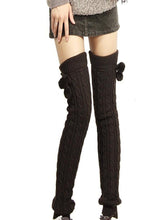 Load image into Gallery viewer, Knitting Solid Color Over Knee-high Stocking