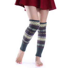 Load image into Gallery viewer, Bohemia Knit Leg Warmers Knitted Over Knee-high Stocking