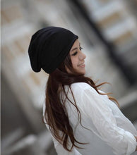 Load image into Gallery viewer, Hip-hop Soft Stretch Slouchy Solid Color Skull Cap