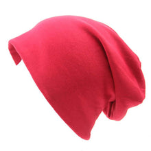 Load image into Gallery viewer, Hip-hop Soft Stretch Slouchy Solid Color Skull Cap