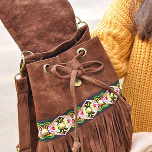 National Style Embroidered Personality Shoulder Bag