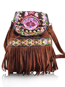 National Style Embroidered Personality Shoulder Bag