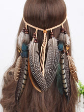 Load image into Gallery viewer, Boho Peacock Feathers Headwear Accessories