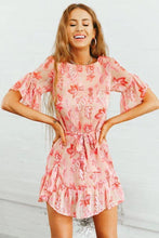 Load image into Gallery viewer, Chiffon Printed Summer Beach Mini Dress