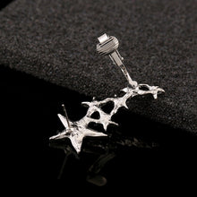 Load image into Gallery viewer, Gothic Rock Punk Style Crystal Shiny Ear Cuff Left Ear Fashion Jewelry Ear Clip