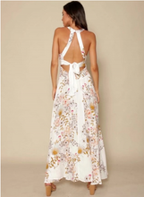 Load image into Gallery viewer, Floral Sleeveless Side Split Beach Maxi Dress