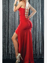 Load image into Gallery viewer, Sexy Spaghetti Strap Bodycon Evening Gown Maxi Dress
