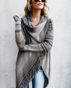 2018 Long Sleeve Plus Size Irregular Sweater
