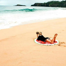Load image into Gallery viewer, Hot Sale Creative watermelon printed sunscreen beach towel round bath towel shawl outdoor yoga mat
