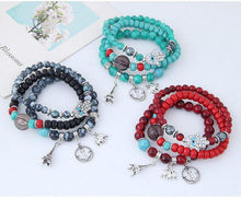 Load image into Gallery viewer, Bohemian Ethnic Style Multi-Layer Elastic Beaded Winding Bracelet