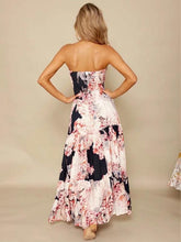 Load image into Gallery viewer, Sexy Strapless Backless Floral Print Boho Beach Maxi Dress
