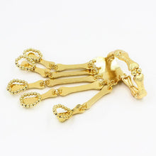 Load image into Gallery viewer, Exaggerated Metal Skeleton Skull Bracelet Ghost Claw with Finger Cuffs Halloween Accessories