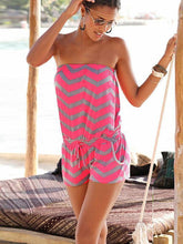 Load image into Gallery viewer, Off Shoulder Beach Bohemia Rompers