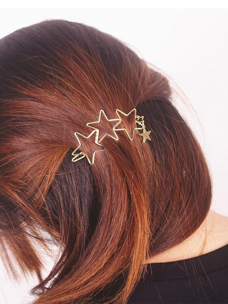 Popular Hollow Star Tassel Hairpin Hair Clips Hair Accessories