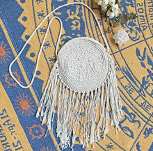 Load image into Gallery viewer, Hand-woven Mandala Holiday Hippie Cotton Tassel Shoulder Bag
