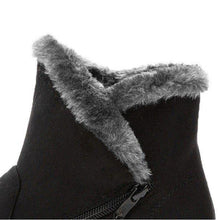 Load image into Gallery viewer, Winter Zipper Wedge Heel Keep Warm Ankle Snow Boots For Women