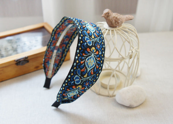 National Embroidery Fabric Hairband  Headband