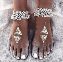 Load image into Gallery viewer, Exaggerated wild style small bells tassels women s foot accessories