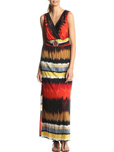 Load image into Gallery viewer, Printed Sleeveless Jumper Maxi Dress