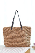 Load image into Gallery viewer, Straw Bag Beach Bag Grass Bag Simple Crochet Bag Rattan