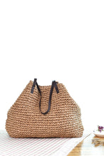 Load image into Gallery viewer, Straw Bag Beach Bag Grass Bag Simple Crochet Bag Rattan