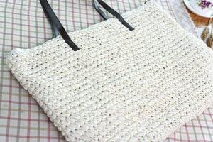 Straw Bag Beach Bag Grass Bag Simple Crochet Bag Rattan