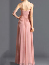 Load image into Gallery viewer, V-Neck Ruched Plain Evening Dress