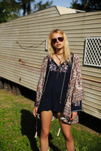 Load image into Gallery viewer, Embroidered Long Sleeve Bohemia Beach Mini Dress