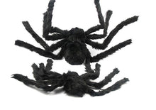 Load image into Gallery viewer, Black Plush Spider Halloween Decoration Tricky Toy
