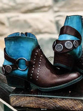 Load image into Gallery viewer, Autumn and Winter Fashion Round Head Low-top Large Size Women&#39;s Short Boots