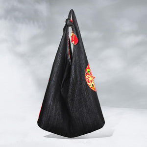Vintage ethnic style denim bag