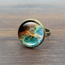 Load image into Gallery viewer, Starry Time Gemstone Adjustable Bronze Ring