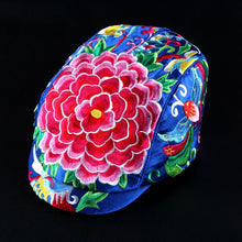 Load image into Gallery viewer, Tibetan Style Embroidered Floral Hat Cap