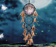 Load image into Gallery viewer, Boho Wolf Print Dream Catcher Wall Hanging Home Decor
