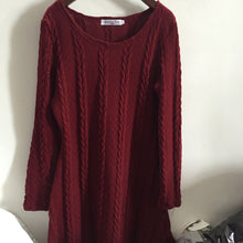 Load image into Gallery viewer, Spring four-color knit padded sweater round neck long sleeve dress