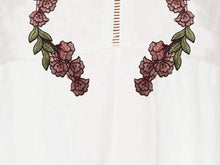 Load image into Gallery viewer, Fashion White Bohemia Floral Sleeveless Front Split Maxi Dress