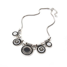 Load image into Gallery viewer, Popular retro luxury national style lady alloy drop oil Bohemia necklace
