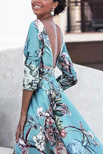 Load image into Gallery viewer, Floral Backless Split Bohemia Beach Maxi Long Dress