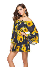 Load image into Gallery viewer, 2018 new arrival Printed Flower Strapless Mini dress