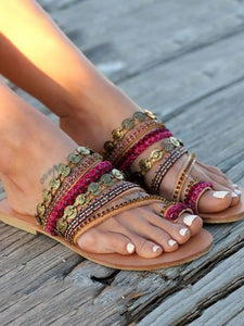 Beach Flat Sandals For Women
