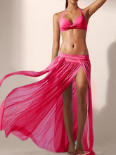 Load image into Gallery viewer, Sexy High Waist Split Net Yarn Beach Maxi Skirt