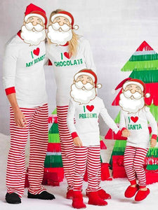 Family Christmas pajams printing set Xmas family suit -3