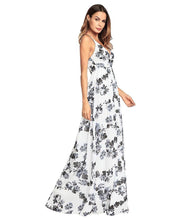 Load image into Gallery viewer, 2018 Summer Spaghetti Strap Print Backless Maxi Dress